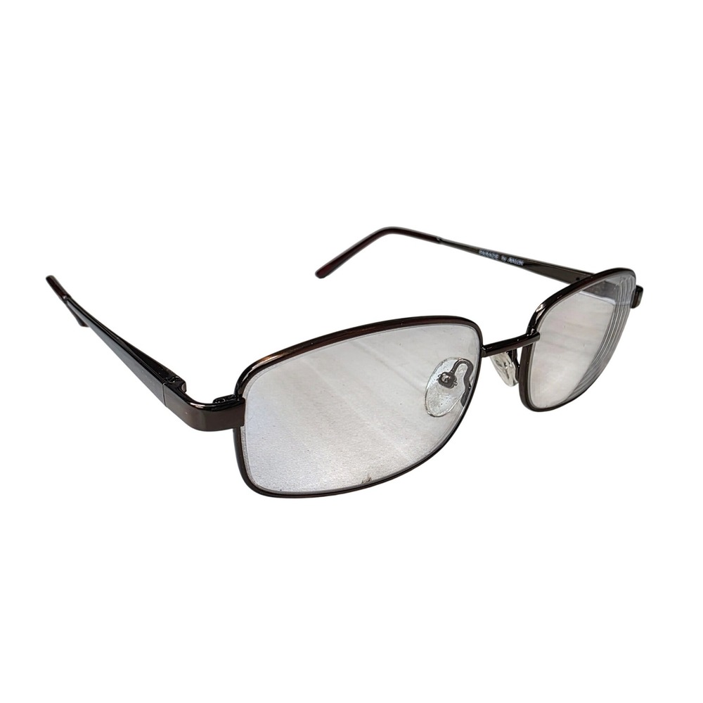 Parade by Avalon Brown Metal Eyeglass Frames PQ01619 53-18-135 Rectangular F2